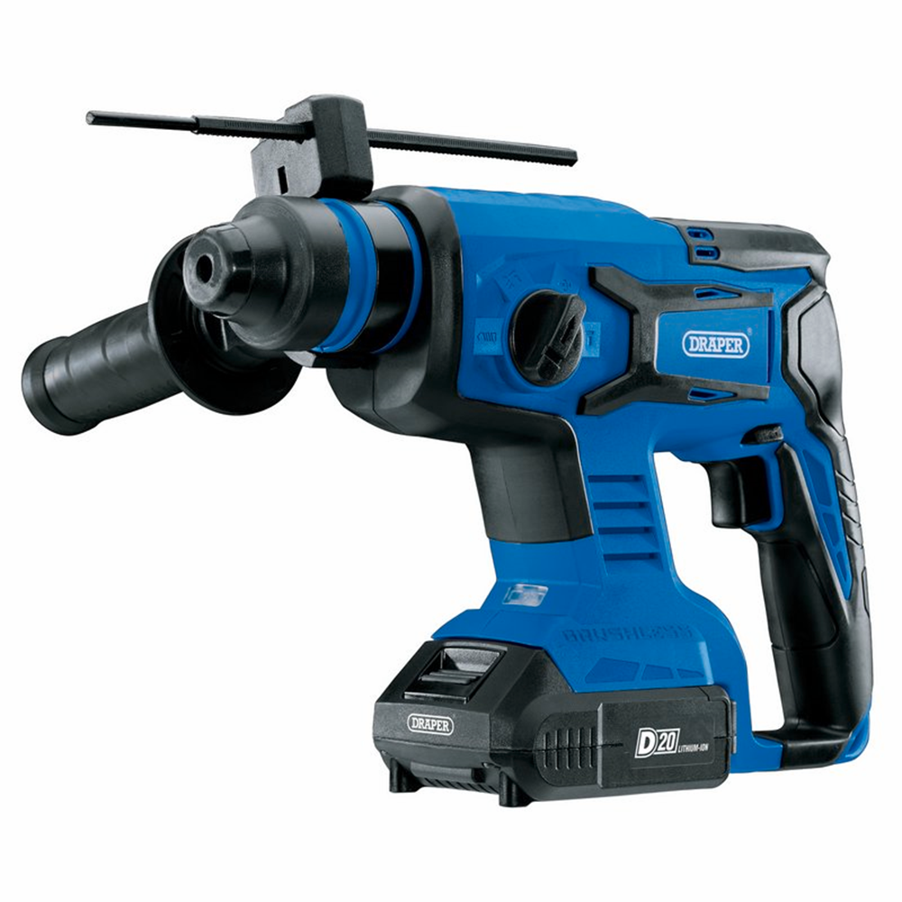 Draper D20 BRUSHLESS SDS+ DRILL SET 00592 Cordless SDS Max Drills With Batteries