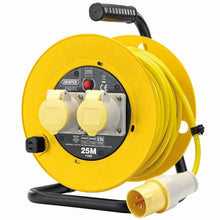 Load image into Gallery viewer, DRAPER 02124 - 110V Twin Extension Cable Reel (25M)
