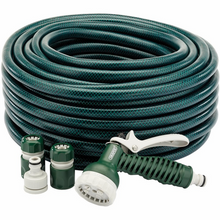 Load image into Gallery viewer, Draper 30M GREEN HOSE C/W STARTER KIT 56447 Garden Hose Kit (30m)
