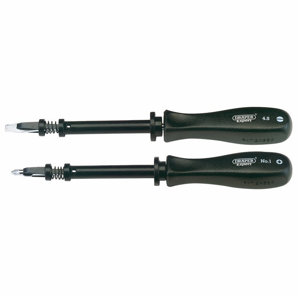 Draper SCREW HOLDING DRIVER SET 2PC 27591 Mechanic's Pattern Screw holding Screwdriver Set (2 Piece)