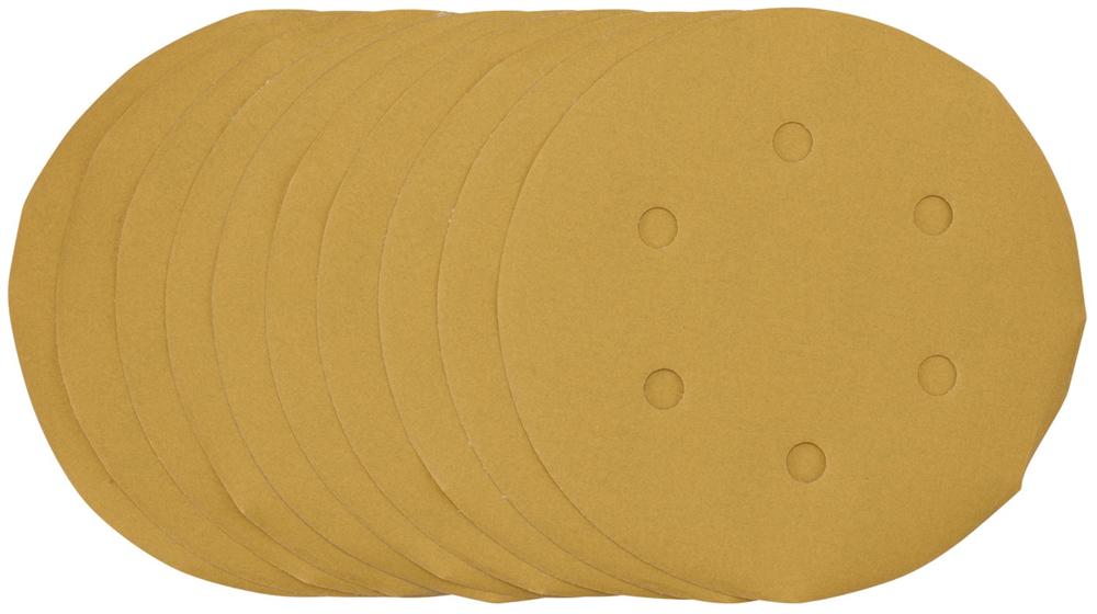 Draper 150MM GOLD SANDING DISC 400G 64282 64282 Gold Sanding Discs with Hook & Loop, 150mm (Pack of 10)