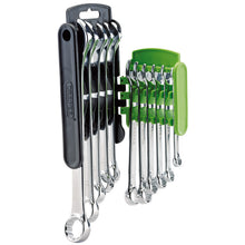 Load image into Gallery viewer, Draper Expert Hi-Torq 11 Piece Metric Combination Spanner Set 66092 Green
