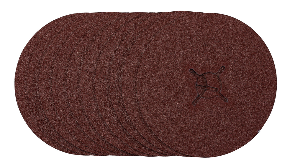 Draper 125MM FIBRE DISC 60G 68976 68976 Fibre Sanding Discs, 125mm, (Pack of 10)