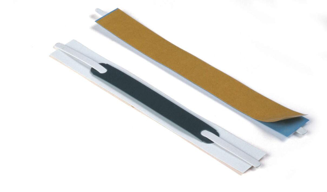 Durable FLEXIFIX Self-Adhesive Filing Strip Binding Clip Bar | 100 Pack | White