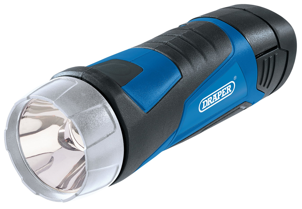 Draper 12V LI MINI TORCH (BARE) 70299 70299 12V LED Torch, 1W, 90 Lumens