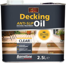 Load image into Gallery viewer, Barrettine Premium Anti Slip Decking Oil - Clear - 2.5L - Top Coat
