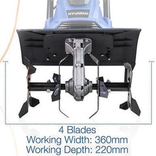 Load image into Gallery viewer, Hyundai HYT1050E Electric Garden Tiller 1050W 360mm Cultivator Rotavator
