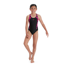 Load image into Gallery viewer, Speedo HyperBoom Splice Muscleback Junior Swimsuit
