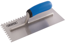 Load image into Gallery viewer, Draper ADHS/SPREAD TROWEL 11 S/GRIP 81256 Soft Grip Adhesive Spreading Trowel (280mm)
