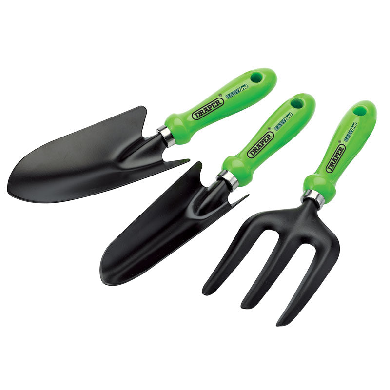 Draper Garden Hand Tool Set Easy Find Fork & Trowels Set Gardening Weeding