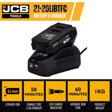 Load image into Gallery viewer, JCB 21-20LIBTFC Battery Charger 2.0Ah 2.4A 18V Li-Ion Fast Charger Power Tool Charger
