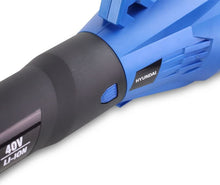 Load image into Gallery viewer, Hyundai HYB40LI Cordless Leaf Blower 40V 2.5Ah 132mph 770m3/h Battery &amp; Charger Li-Ion Garden Vac
