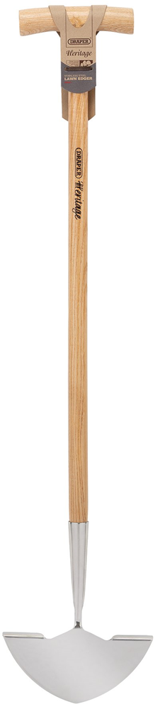 Draper STAINLESS LAWN EDGER 99021 Draper Heritage Stainless Steel Lawn Edger with Ash Handle