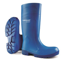 Load image into Gallery viewer, Dunlop - PUROFORT MULTIGRIP Safety Wellington Boot  White Blue Green
