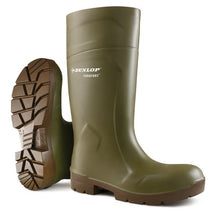 Load image into Gallery viewer, Dunlop - PUROFORT MULTIGRIP Safety Wellington Boot  White Blue Green
