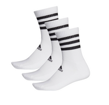 Load image into Gallery viewer, Adidas Cushion Crew Sock 3 Pack - White/Grey/Black- All Sizes
