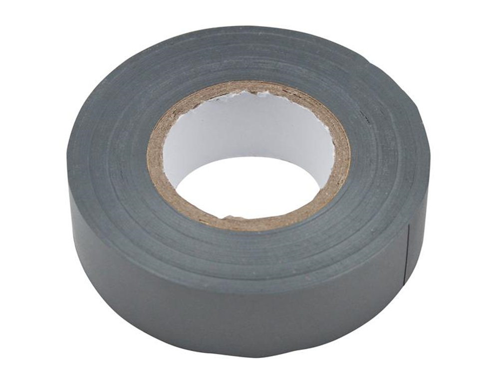 Faithfull FAITAPEPVCGR PVC Electrical Tape Grey 19mm x 20m |   Grey