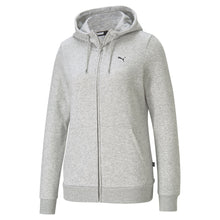 Load image into Gallery viewer, Puma Womens Small Logo Zip Hoodie - Black,Grey - All Sizes
