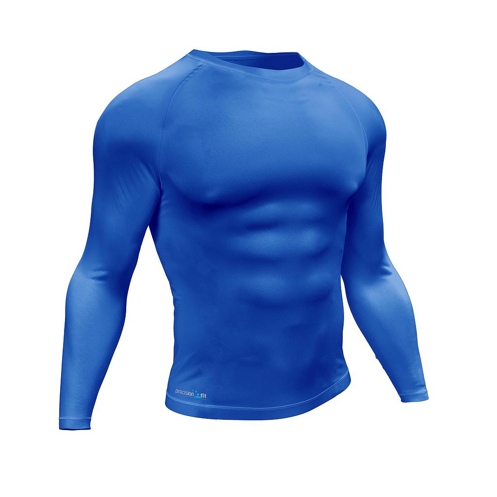 Precision Essential Baselayer Long Sleeve Shirt Junior Royal L Junior 28-30