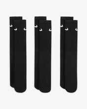 Load image into Gallery viewer, Nike Cushioned Training Crew Socks SZ 5-8, 8-11 - Black, White
