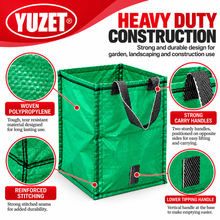 Load image into Gallery viewer, 120 Litre Yuzet Huge Heavy Duty Commercial Grade garden bag waste rubble
