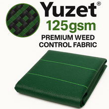 Load image into Gallery viewer, Yuzet 125gsm Premium Extra Tough Green Weed Control Fabric Ground Cover Membrane
