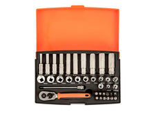 Load image into Gallery viewer, Bahco SL25L Socket Set of 37 Metric 1/4in Deep Drive
