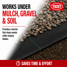 Load image into Gallery viewer, 2m x 25m Heavy Duty Woven Weed Control Fabric Landscape Membrane with Free Pegs

