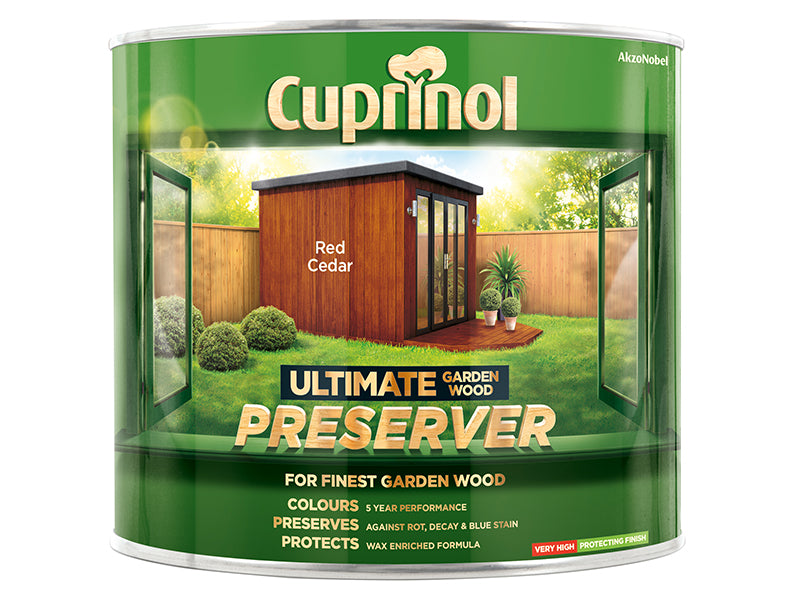 Cuprinol 5206081 Ultimate Garden Wood Preserver Red Cedar 1 litre