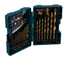Load image into Gallery viewer, Makita D-67527 19 Piece Hss-Tin Metal Bit Set in plastic case
