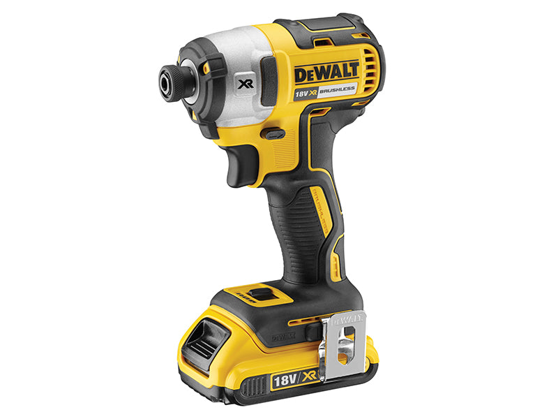 DEWALT DCF887D2-GB DCF887D2 XR Brushless 3 Speed Impact Driver 18V 2 x 2.0Ah Li-ion