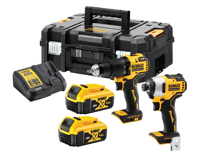 DEWALT DCK2062M2T-GB DCK2062M2T XR Brushless Compact Twin Pack 18V 2 x 4.0Ah Li-ion