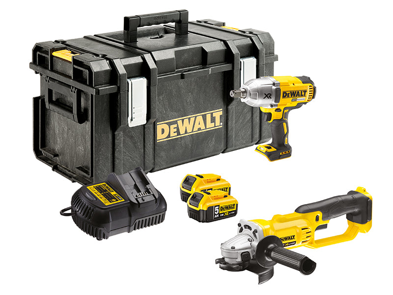 DEWALT DCK269P2-GB DCK269P2 XR Brushless Twin Pack 18V 2 x 5.0Ah Li-ion