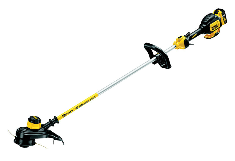 DEWALT DCM561P1S-GB DCM561P1S XR Brushless Split Shaft String Trimmer 18V 1 x 5.0Ah Li-ion