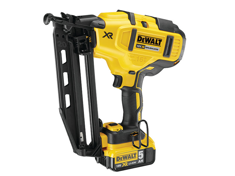 DEWALT DCN660P2-GB DCN660P2 Cordless XR Brushless Second Fix Nailer 18V 2 x 5.0Ah Li-ion