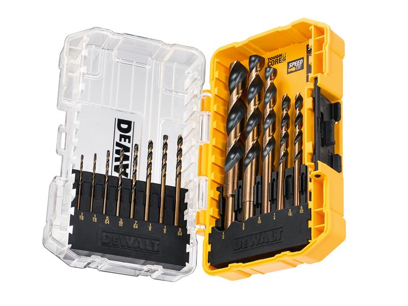 DEWALT DT70727-QZ DT70727 Black & Gold HSS Drill Set, 14 Piece