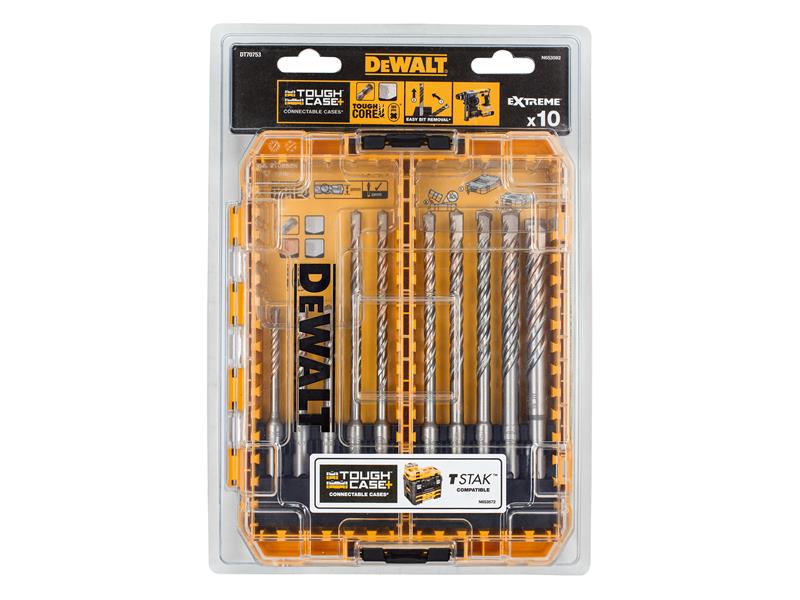 DEWALT DT70753-QZ SDS Plus Extreme 2® Drill Bit Set, 10 Piece