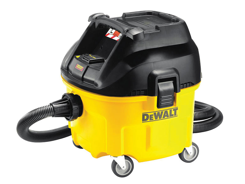 DEWALT DWV901L-LX DWV901L Wet & Dry Dust Extractor 30 Litre 1400W 110V