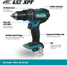 Load image into Gallery viewer, Makita DHP482Z 18V LXT Cordless Combi Drill Body Only
