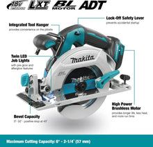 Load image into Gallery viewer, Makita DHS680Z 18V LXT Circular Brushless 165mm Saw Body Only
