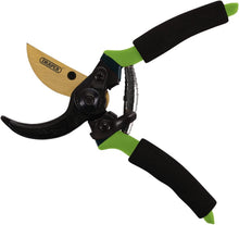 Load image into Gallery viewer, DRAPER 16570 - Bypass Secateurs with Foam Grip Handles, 203mm, Garden Pruning
