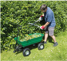 Load image into Gallery viewer, DRAPER 58553 22x96x51cm Garden Tipper Cart - Heavy Duty Gardening Trolley with Handle For Home and Professional Use
