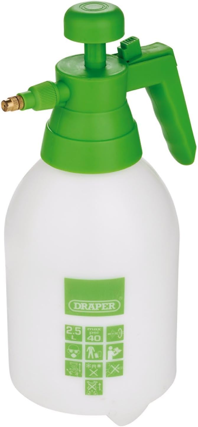 Draper 82467 2.5L Hand Held Pressure Sprayer Lightweight Spraying Garden Plants