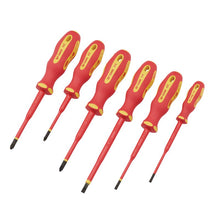 Load image into Gallery viewer, DRAPER 02167 - Ergo Plus&#174; Slimline VDE Approved Fully Insulated Screwdrivers (6 Piece)
