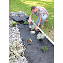 Load image into Gallery viewer, Draper 1.5m x 8m Weed Control Matting Non Woven Spunbond Landscape Fabric
