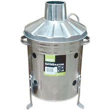 Load image into Gallery viewer, Draper Mini Galvanised Incinerator Bin Fire Burning Garden Waste Rubbish Wood
