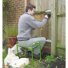 Load image into Gallery viewer, Draper Metal Framed Folding Garden Seat Kneeler Stool Planting Weeding Allotment
