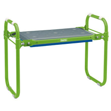 Load image into Gallery viewer, Draper Metal Framed Folding Garden Seat Kneeler Stool Planting Weeding Allotment
