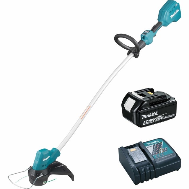 Makita DUR189RT 18V Li-ion LXT Grass Trimmer (c/w BL1850B 5.0Ah Battery & DC18RC Charger)