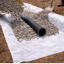 Load image into Gallery viewer, Geotextile Non Woven Membrane White Filtration Drainage Fabric 4.5m Wide
